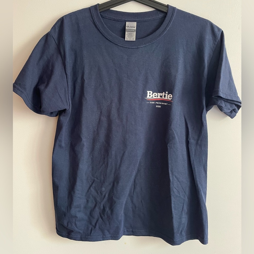 *Bertie* for president t-shirt Navy Blue size XS